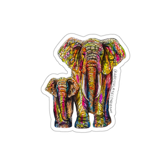 Elephant Die-Cut Stickers